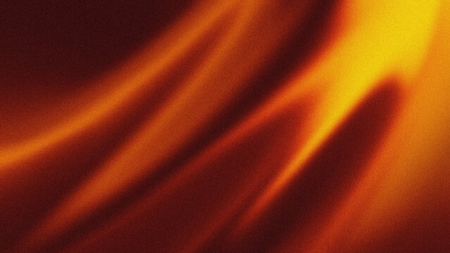 Abstract grain texture retro background with warm orange and red gradient