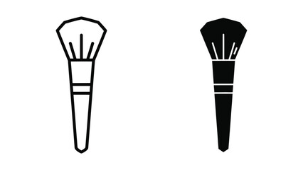 Naklejka premium Paintbrush icons set