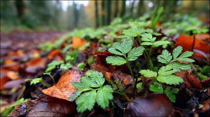 Nature-inspired visual concepts exploring seasons, sustainability, eco lifestyle, and mindfulness through immersive perspectives and diverse artistic styles.