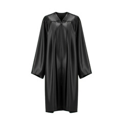 Classic Black Graduation Gown for Academic Ceremony