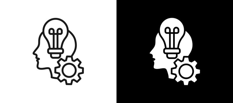 Skill Development whiteblack icon