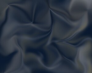 Fototapeta premium Luxurious Dark Navy Silk Fabric Texture – Abstract Rippled Satin Background