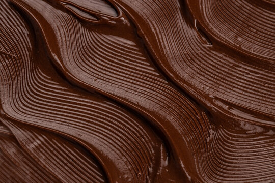 Dark Chocolate Swirl Texture Background