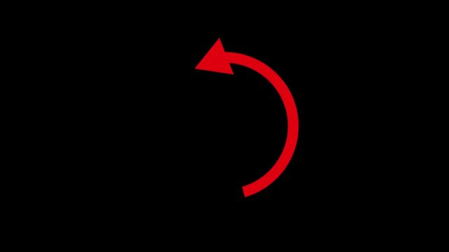 reload icon animation, 4k video.