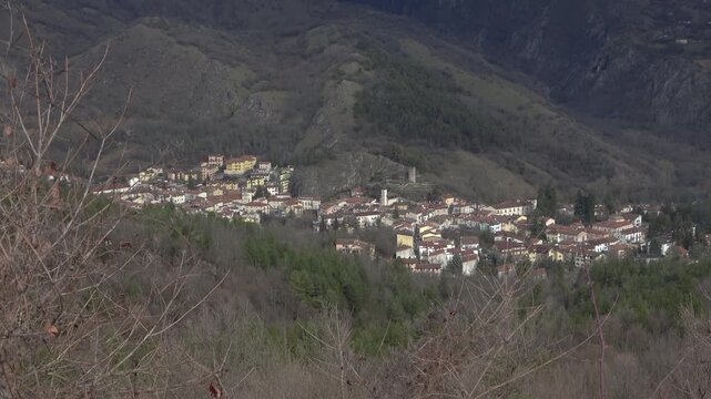 View of Alfedena, a historic village and gateway to the Abruzzo National Park.