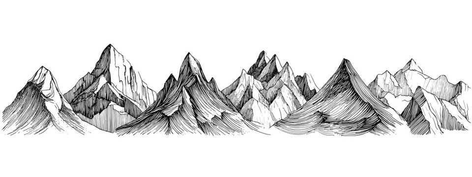 vector illustration of mountains 
