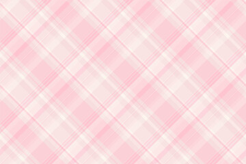 Glen seamless tartan pattern, femininity vector background plaid. Repeating texture textile check fabric in light and white colors.