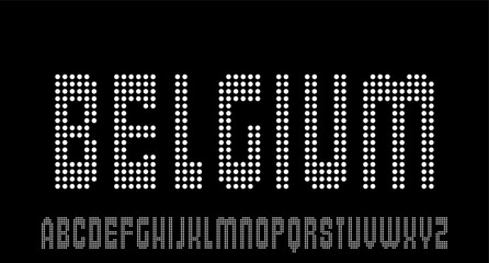 Fototapeta premium UNIQUE display font PIXEL 8 BIT RETRO VINTAGE MODERN typeface ALPHABET SET