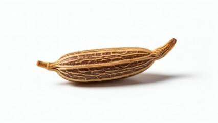 Vanilla Pod Isolated on White Background.