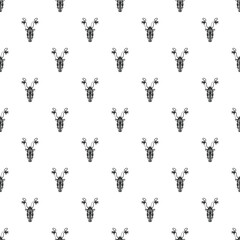Repeating motorcycle illustration forming a seamless pattern on white background