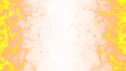 画面の左右が燃える炎の枠のエフェクト背景