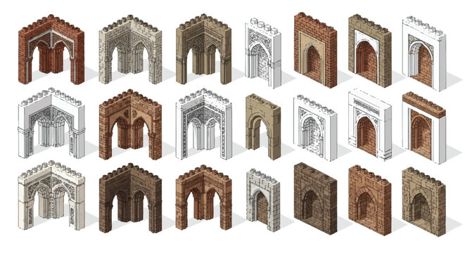 Collection of Various Archway Designs and Styles.