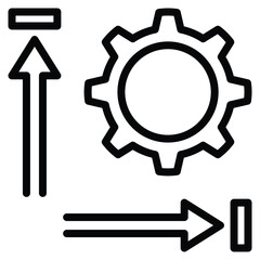 Measurable Icon Line Vector Illustration