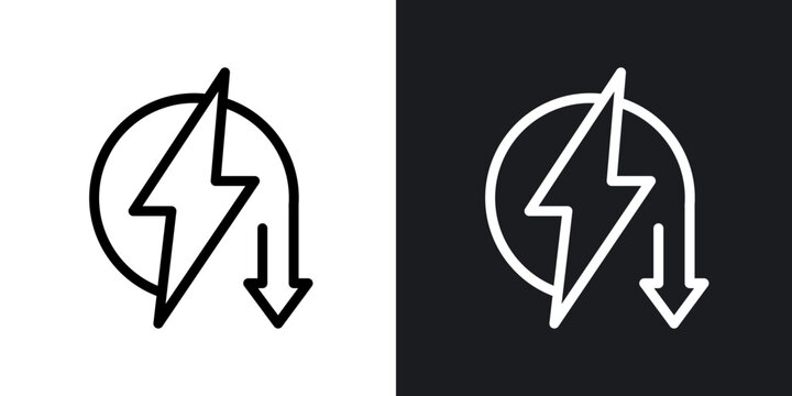 Energy reduction icon