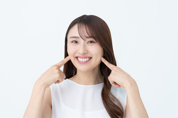 若い女性のビューティ