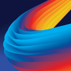 abstract rainbow wave