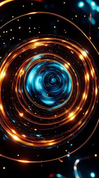 Phase One XF IQ4 Plasma Core: Blue Orange Spiral 270 Orbit 9:16