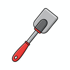 Red Handle Putty Knife Tool