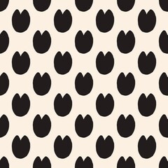 Minimal seamless horse hoof print pattern, bold western inspired design