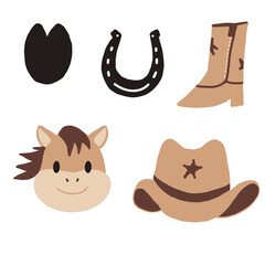 set of funny animals