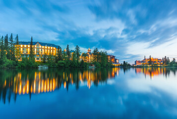 Naklejka premium Passo Giau (Giau Pass) at 2,236 meters in the Dolomites, Belluno, Italy. Scenic high mountain pass with jagged peaks, winding roads and panoramic alpine views, popular destination for hiking, trekking