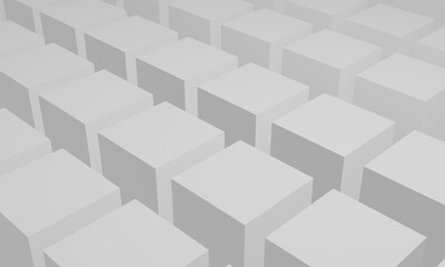 白い立方体が並ぶ背景画像