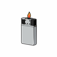 vector illustration of a lighter
