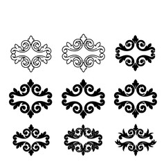 Elegant Decorative Flourish Ornaments for Design and Branding - Vector Graphics