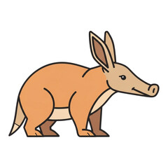 vector illustration of a Aardvark