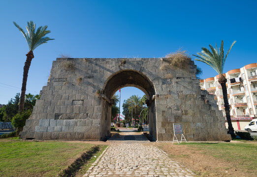 Mersin, T&uuml;rkiye. The historic Cleopatra gate in the Tarsus region.