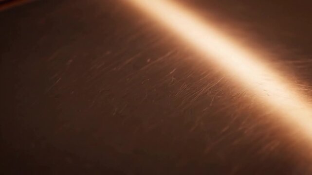 Burnished Metal Sphere Close-up, orbiting, showing a smooth, subtle specular sweep across its surface.
