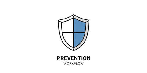 Fototapeta premium Patient Screening & Triage Infection Control Silhouette