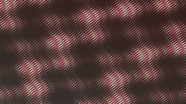 Close-up view of a red and black plaid fabric texture with a white background