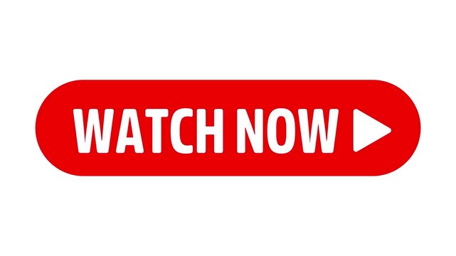 Watch now web interface button. Label tag animation.