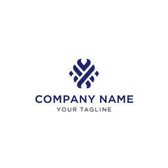 Company Logo Design Template with Placeholder.