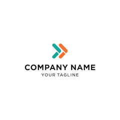 Company Logo Design Template with Tagline.