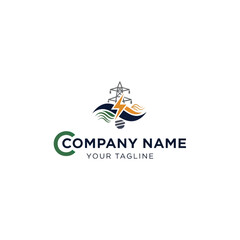Sailboat Logo Design Template with Compass.