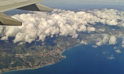 view from the plane