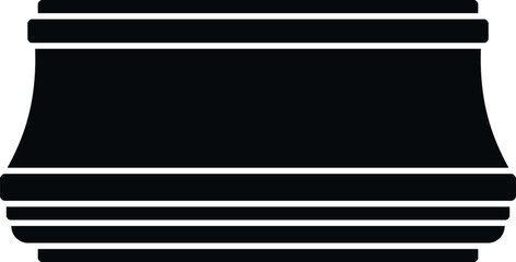 Plinth molding baseboard icon showing a decorative architectural element © anatolir