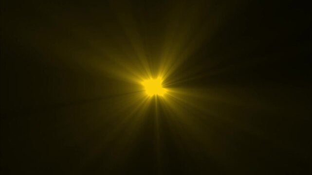 Light ray stock animation video concept. black background litter, shiny, bright, flare footage Isolated white light rays animation. Shine or sun effect on white cc light ray.