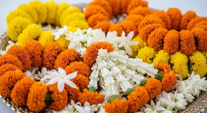 A set of variations of garden flower bouquets. Vector. Collection of isolated bouquets and flowers in vector and jpg