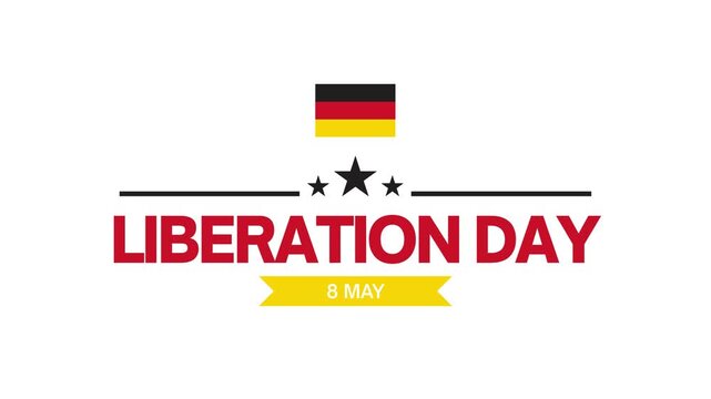 German Liberation Day Celebration Design Elements.