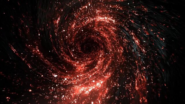 終焉へ崩れ落ちる闇の渦の背景動画｜世界崩壊コンセプト