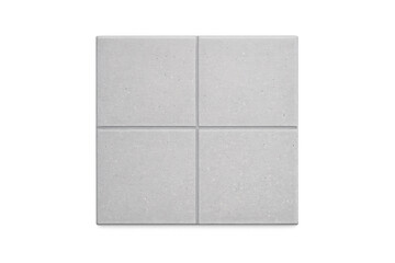 Fototapeta premium Minimalist light gray concrete tiles arranged in a four-square pattern on a black background