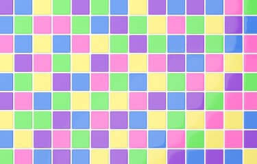 背景素材_タイル_レンガ_カラフル