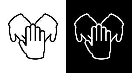 Obraz premium United White Icon Set Vector 