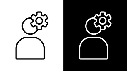 Innovation White Icon Set Vector 