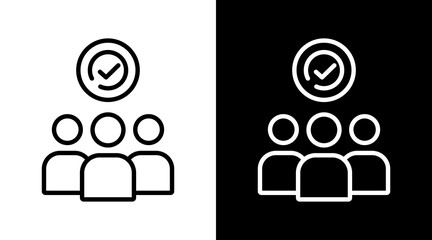 Group White Icon Set Vector 