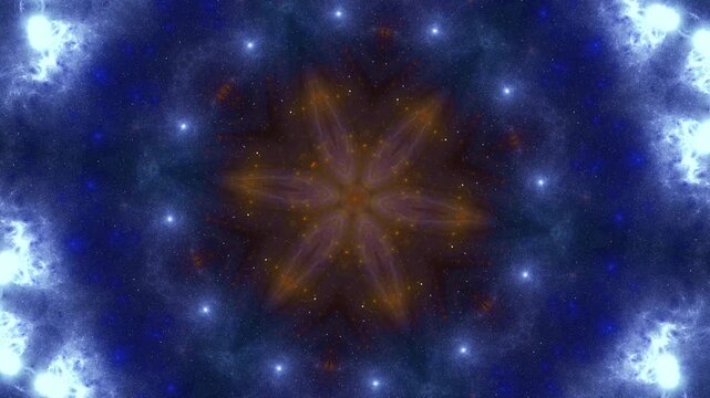 Abstract Background of Neon Colored Kaleidoscope Lights