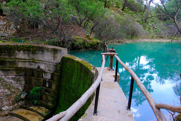 Tourist attraction seven springs ,Rhodes Island, Greece. © Esin Deniz